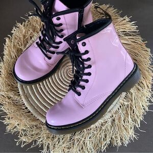 DR. MARTENS Ice Pink 1460 J Lace Up Combat Boots L5 M4 EU36